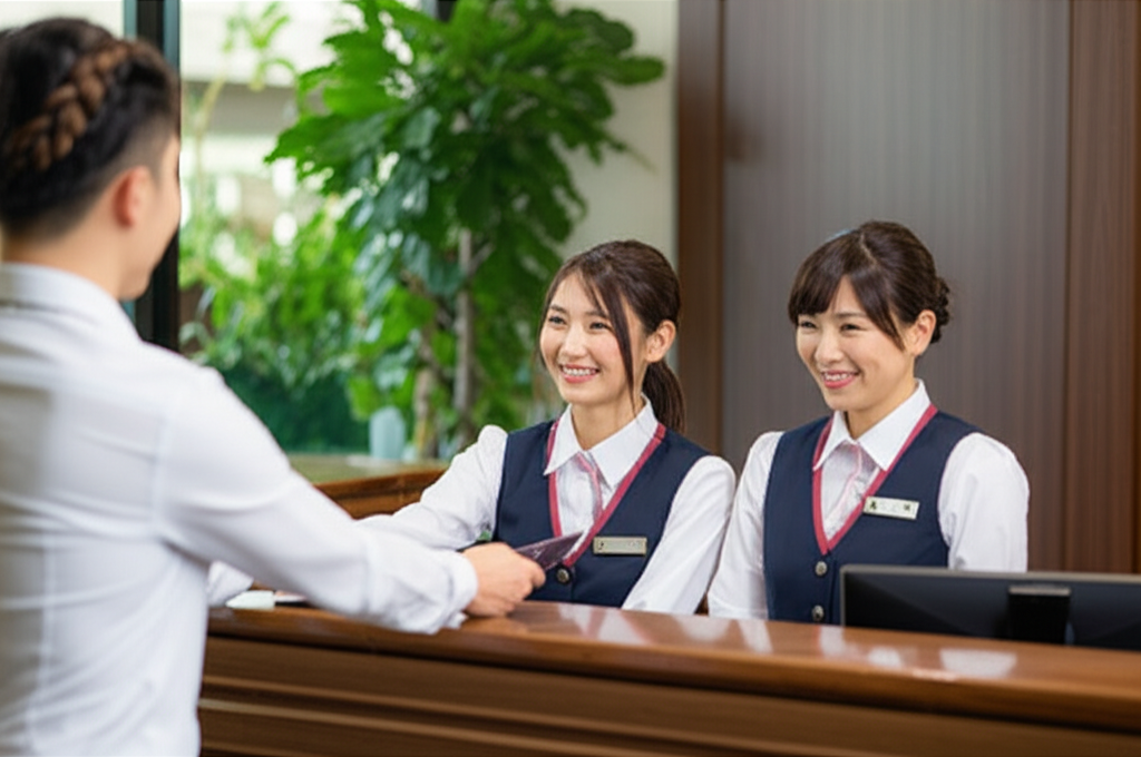 ハワイのホテルで働くKCC HTMプログラム学生